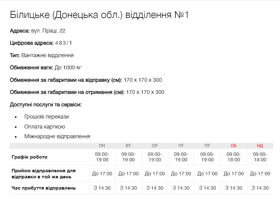 У Білицькому знову запрацює відділення "Нової пошти" 