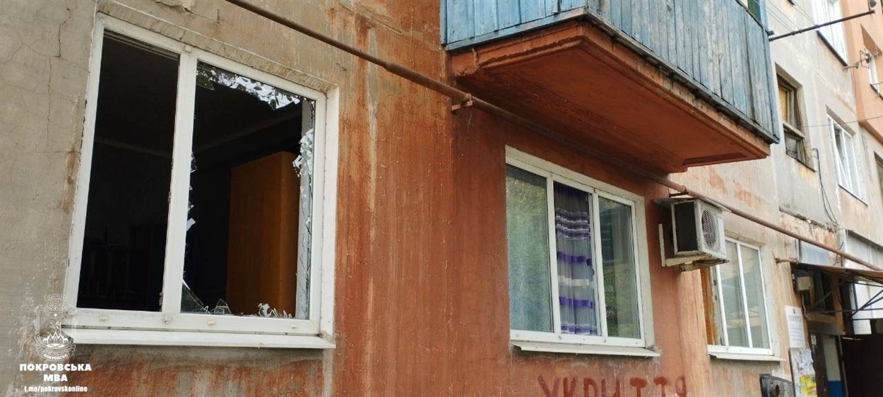 Пошкоджений 13 жовтня житловий будинок в Покровську