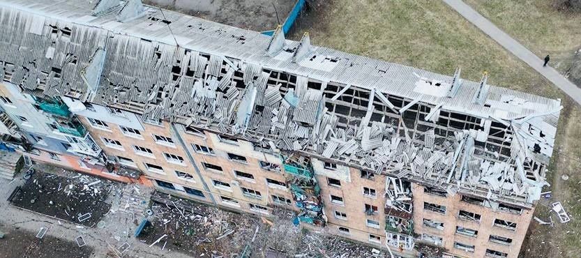 Постраждала багатоповерхівка у мікрорайоні "Південний" у Покровську